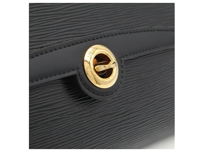 Borsa a Spalla Louis Vuitton Epi Arche Pochette Clutch Nero - vista 10