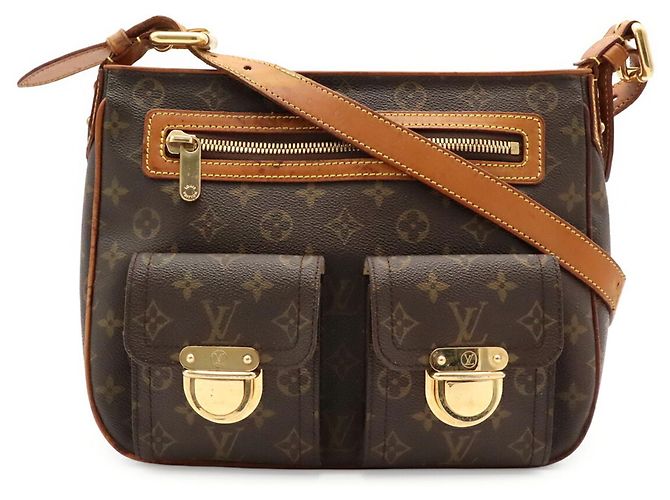 Louis Vuitton Monogram Hudson GM Shoulder Bag Brown - view 2