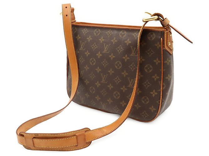 Louis Vuitton Monogram Hudson GM Shoulder Bag Brown - view 3