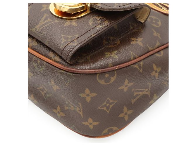 Louis Vuitton Monogram Hudson GM Shoulder Bag Brown - view 4
