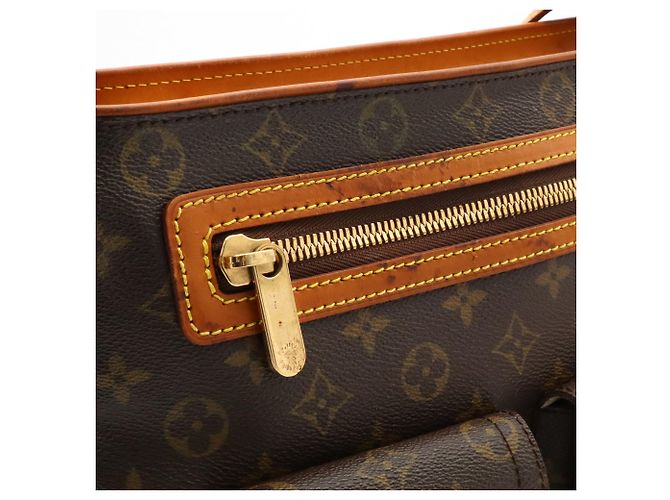 Louis Vuitton Monogram Hudson GM Shoulder Bag Brown - view 7