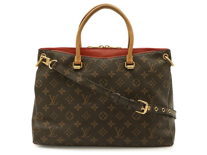 Borsa a Spalla Louis Vuitton Monogram Pallas MM Fuschia - vista 2