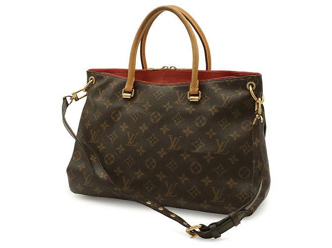 Borsa a Spalla Louis Vuitton Monogram Pallas MM Fuschia - vista 3