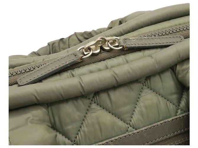 Chanel Coco Cocoon Handtasche Grün Khaki - Ansicht 6