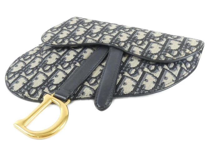 Christian Dior Oblique Saddle Taillentasche Blau - Ansicht 3