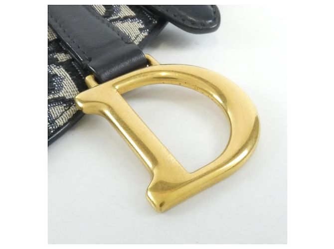 Christian Dior Oblique Saddle Taillentasche Blau - Ansicht 4