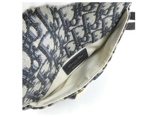 Christian Dior Oblique Saddle Taillentasche Blau - Ansicht 9