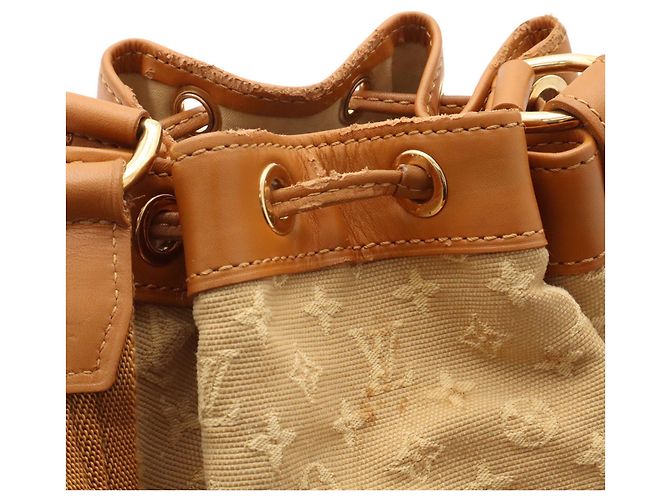Borsa Louis Vuitton Monogram Mini Noelie Marrone - vista 8