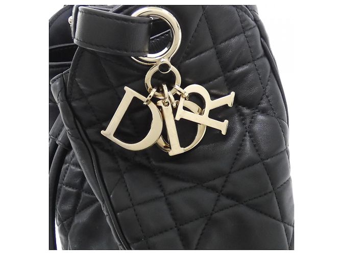 Borsa a tracolla piccola Christian Dior D-Motion Nero - vista 4
