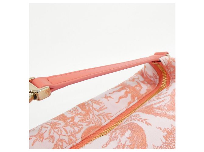 Borsa Pouch Christian Dior TOILE DE JOUY SOLEIL Nomad Medium Arancione - vista 6