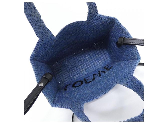 Borsa Loewe Font Tote Small Blu chiaro - vista 7