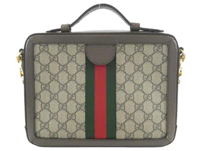 Borsa Gucci Ophidia 550622 K05NG Marrone Beige - vista 2