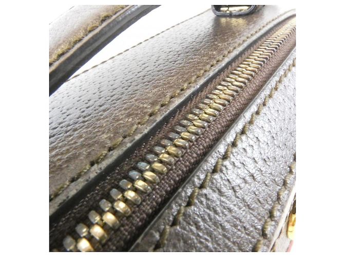 Borsa Gucci Ophidia 550622 K05NG Marrone Beige - vista 5