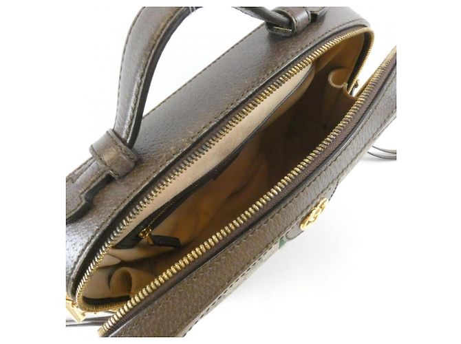 Borsa Gucci Ophidia 550622 K05NG Marrone Beige - vista 9