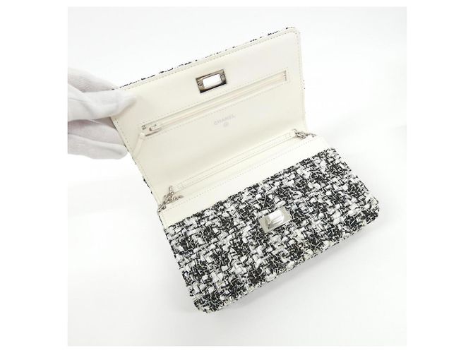 Catena per portafoglio Chanel 70328 Bianco Blu navy - vista 6