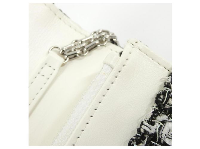 Catena per portafoglio Chanel 70328 Bianco Blu navy - vista 7