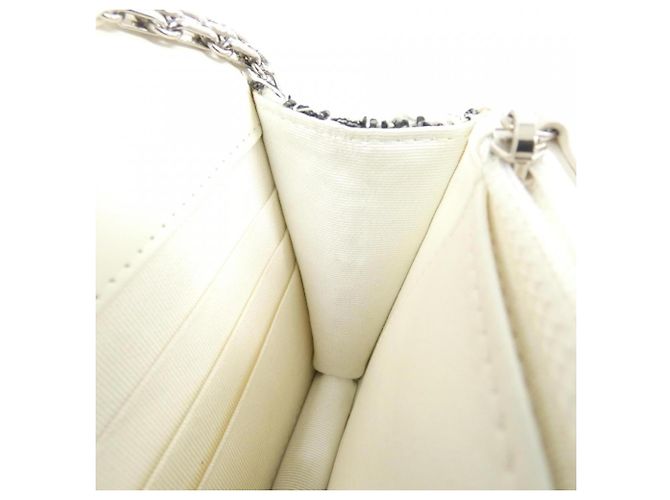 Catena per portafoglio Chanel 70328 Bianco Blu navy - vista 9