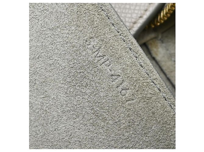 Céline Cinturón Celine Mini de piel texturizada Castaño - vista 4