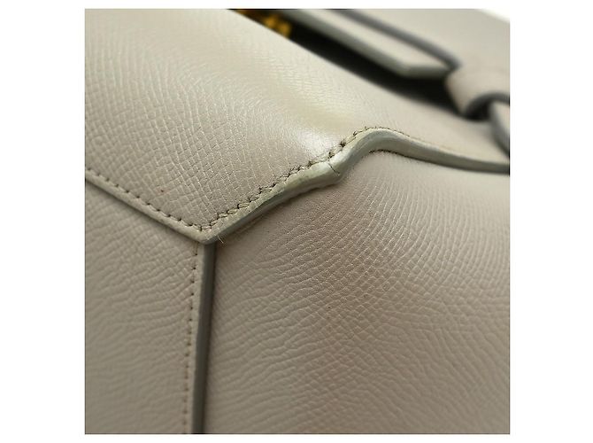 Céline Cinturón Celine Mini de piel texturizada Castaño - vista 6