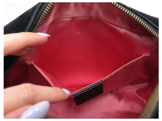 BORSA GUCCI MARMONT SMALL 447632 VELOUTÉ NERO CON TRACCOLLA - vista 10