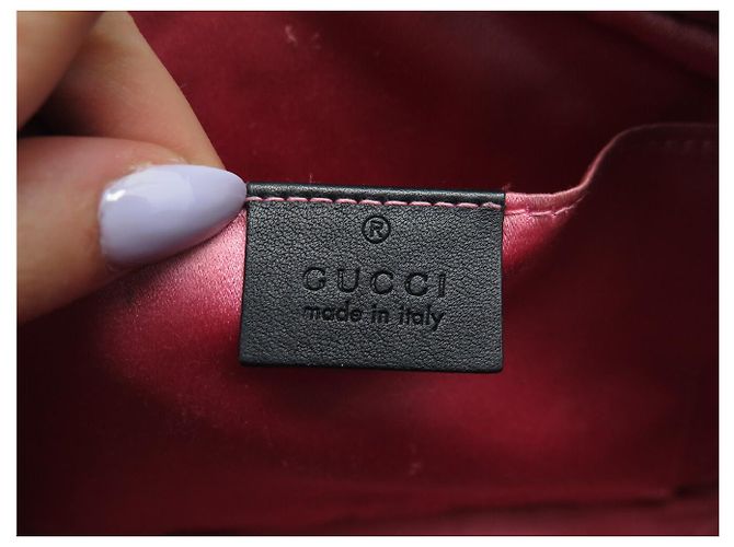 BORSA GUCCI MARMONT SMALL 447632 VELOUTÉ NERO CON TRACCOLLA - vista 8