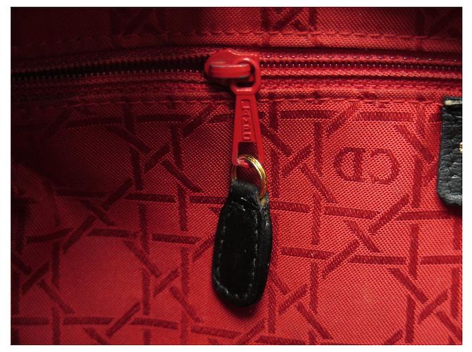 BORSA A SPALLA CHRISTIAN DIOR LADY LARGE IN PELLE CANNAGE NERA Nero - vista 15