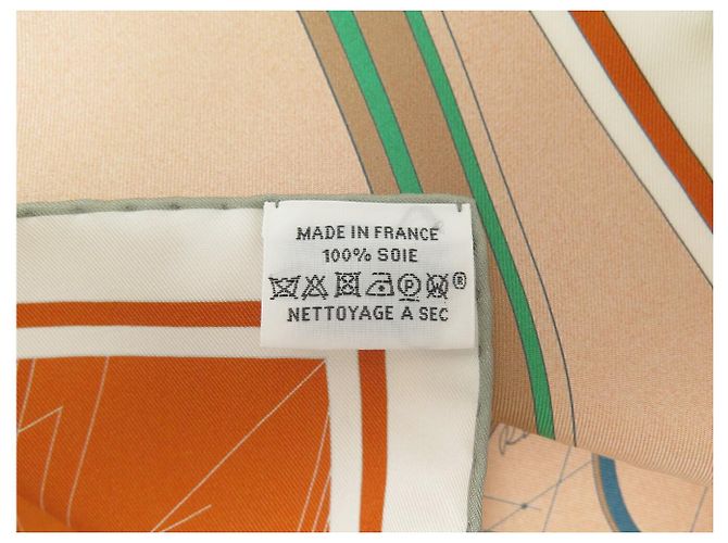 Hermès NEU HERMES PETIT DUC DOUBLE FACE CARRÉ 90 Seidentuch ORANGE - Ansicht 17
