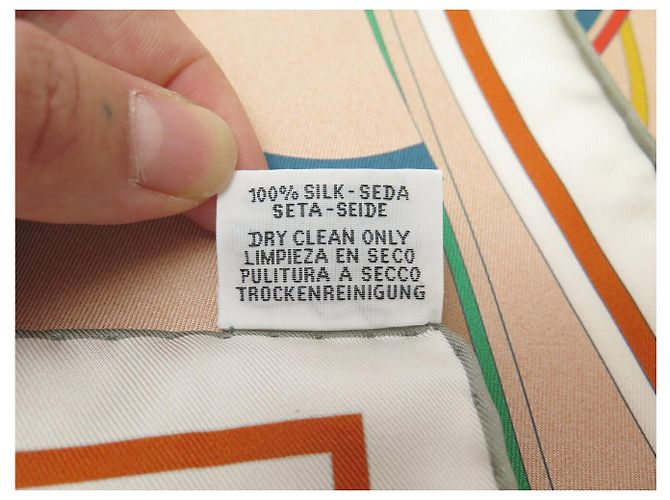 Hermès NEU HERMES PETIT DUC DOUBLE FACE CARRÉ 90 Seidentuch ORANGE - Ansicht 18
