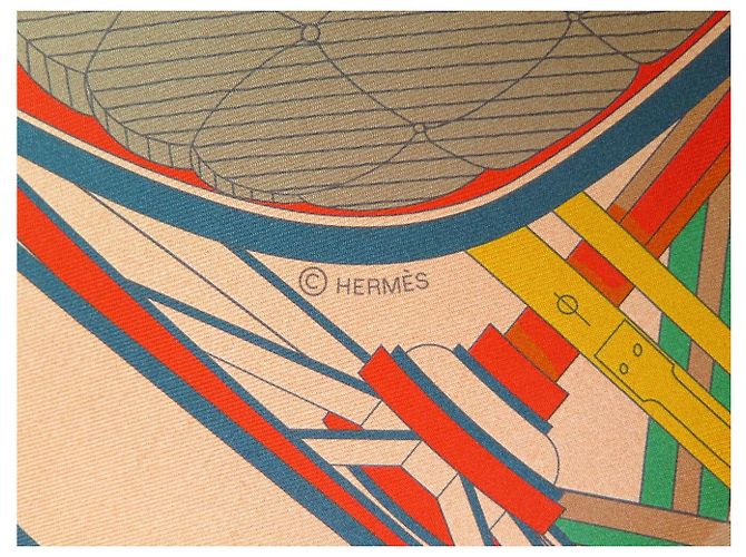Hermès NEU HERMES PETIT DUC DOUBLE FACE CARRÉ 90 Seidentuch ORANGE - Ansicht 6