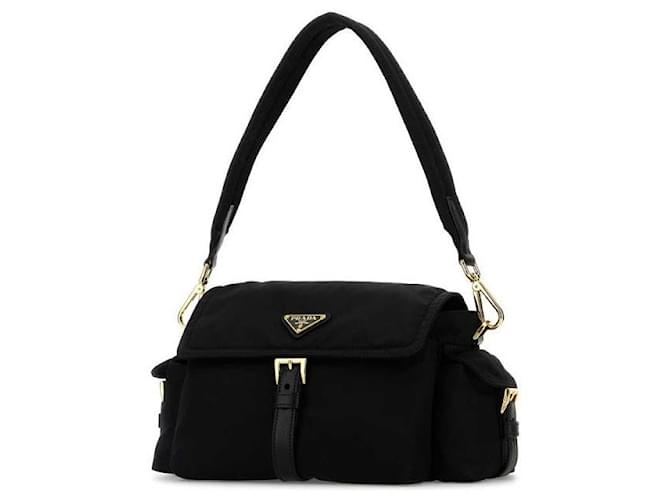Prada Esplora la Medium Re-nylon Shoulder Bag Nero - vista 4
