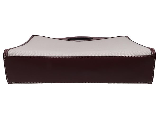 Bolso Tote Burberry Medium Pocket en lona blanca Blanco - vista 5