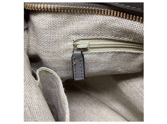 Gucci Small Bree Micro Guccissima Handtasche aus grauem Leder - Ansicht 10