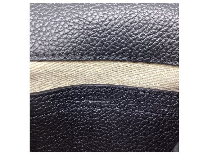 Chloé Marcie Small Crossbody Bag aus schwarzem genarbtem Kalbsleder - Ansicht 10