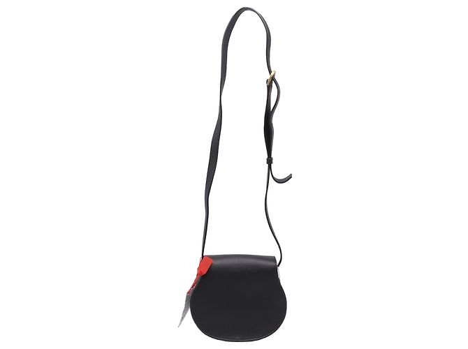 Chloé Marcie Small Crossbody Bag aus schwarzem genarbtem Kalbsleder - Ansicht 4