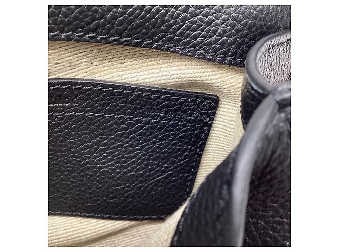 Chloé Marcie Small Crossbody Bag aus schwarzem genarbtem Kalbsleder - Ansicht 9