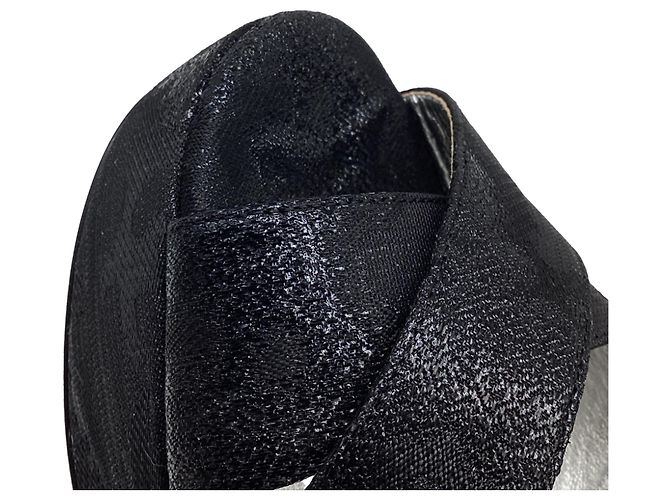 Décolleté slingback Prada in scamosciato nero - vista 7