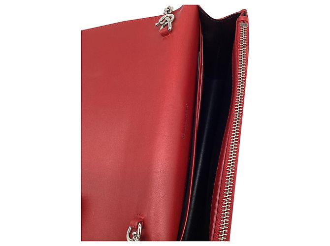 Yves Saint Laurent Borsa a tracolla Small Kate di Saint Laurent in pelle rossa con nappa Rosso - vista 10