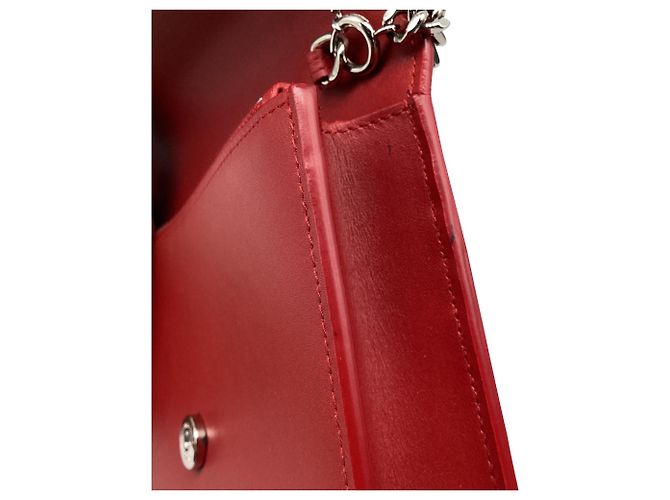 Yves Saint Laurent Borsa a tracolla Small Kate di Saint Laurent in pelle rossa con nappa Rosso - vista 11