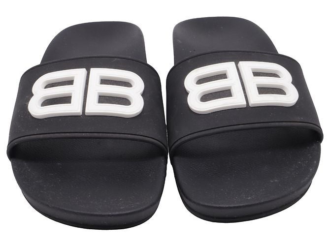 Everyday Zoccoli Balenciaga BB Pool in gomma nera Nero - vista 2