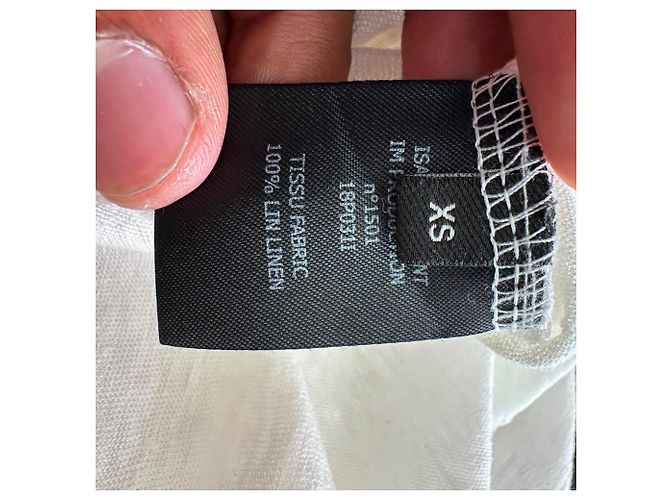 Camiseta Zankou en lino blanco Isabel Marant - vista 5