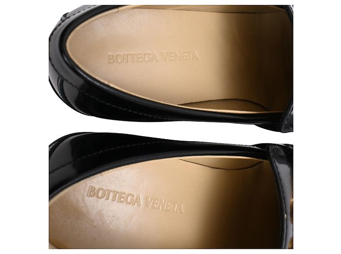 Mocassini Monsieur Bottega Veneta in vernice nera - vista 10