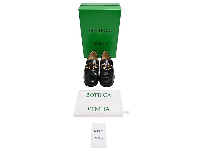 Mocassini Monsieur Bottega Veneta in vernice nera - vista 11