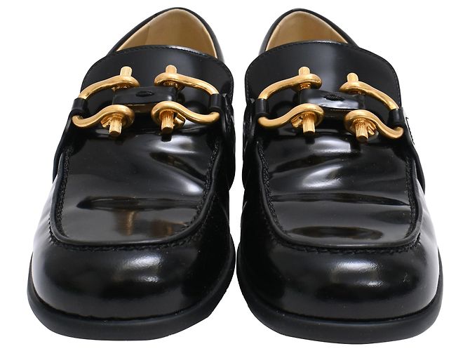 Mocassini Monsieur Bottega Veneta in vernice nera - vista 2
