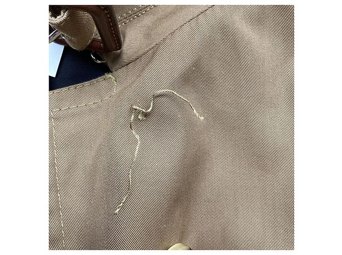 Gabardina Gucci con capas plisadas y cinturón en algodón marrón Castaño - vista 6