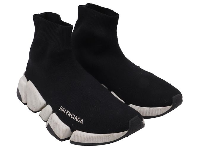 Everyday Tênis Balenciaga Speed 2.0 em poliéster preto - vista 3