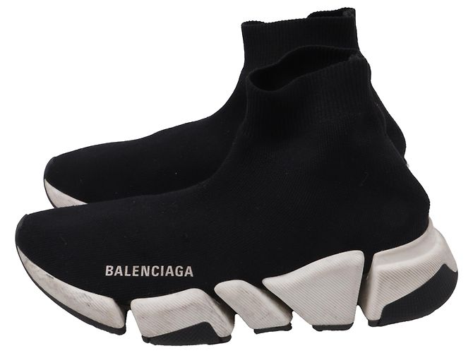 Everyday Tênis Balenciaga Speed 2.0 em poliéster preto - vista 4