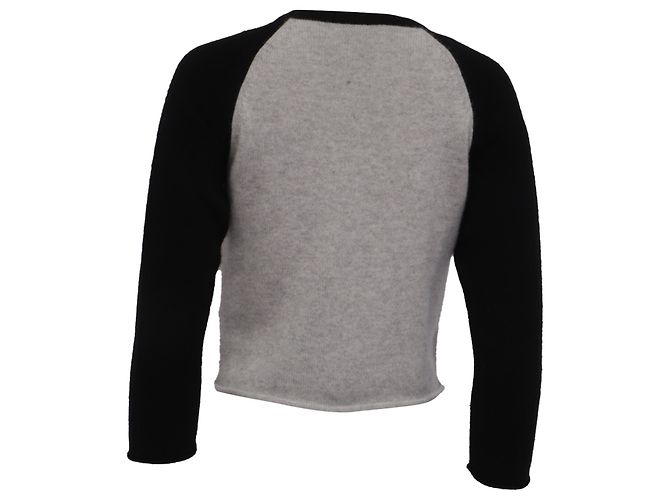 Camiseta raglán baseball Re/Done Shrunken en cashmere gris - vista 4