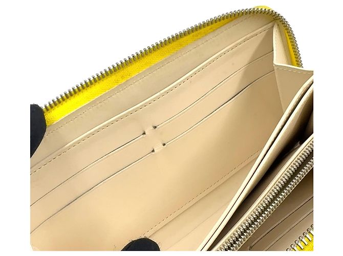 Portafoglio Zippy Long Louis Vuitton Damier Facette Giallo - vista 7