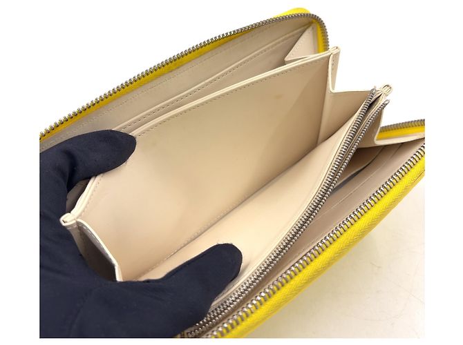 Portafoglio Zippy Long Louis Vuitton Damier Facette Giallo - vista 9