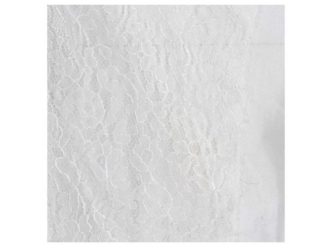 Camicetta in pizzo trasparente Gucci Bianco - vista 5